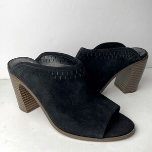 Vince Camuto Merlyna Black Suede Clogs